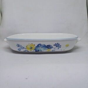 Vtg Noritake Progression Good Times Oval Baker/Vegetable Bowl-Porcelain Floral